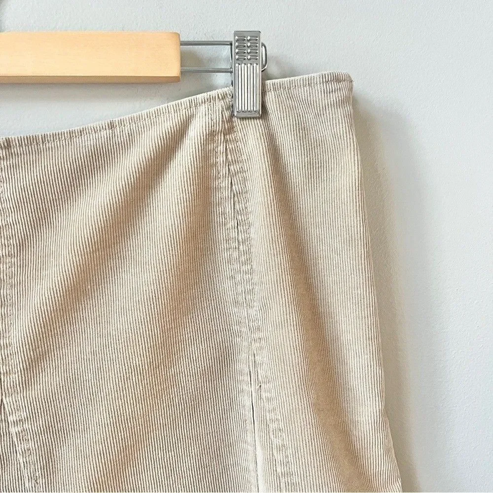 Vintage Gap Skirt Women's 12 Corduroy Tan Fall Collegiate Preppy Classic Neutral